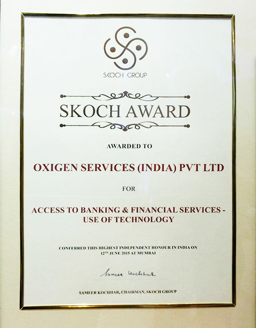 Skoch Financial Inclusion & Deepening Awards